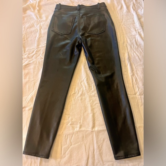 SOFT SURROUNDINGS - FAUX LEATHER JEANS - STRAIGHT LEG STYLE - Picture 2 of 11
